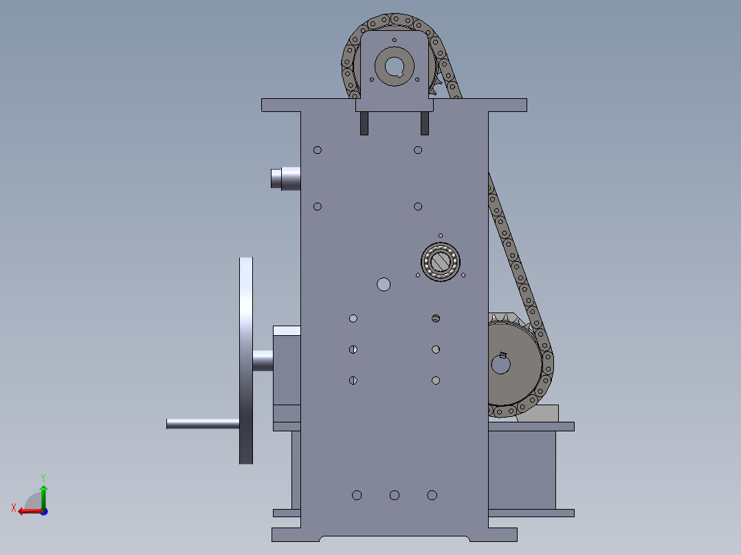 左边部分后视图