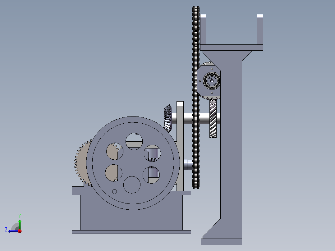 左边部分右视图