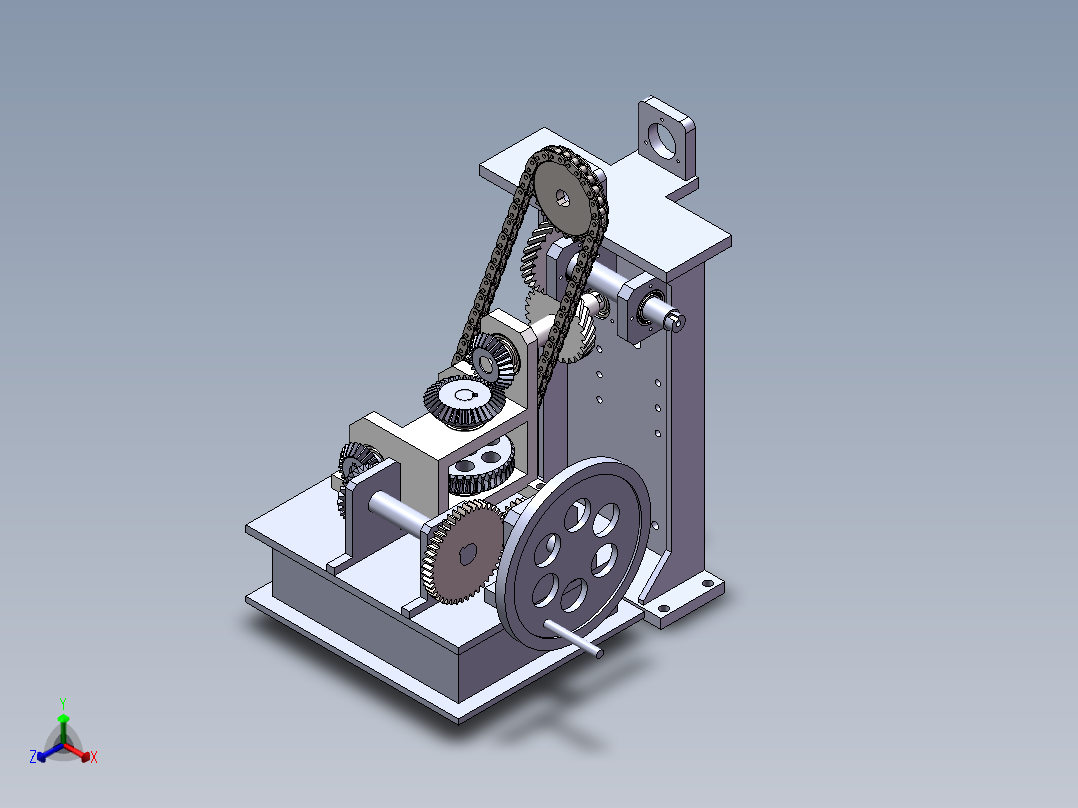 左边部分正等轴测图