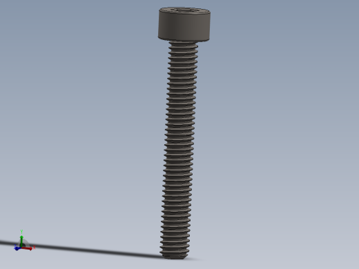 Screw_DIN_912_M4x30F_A2.SLDPRT公制内六角螺钉