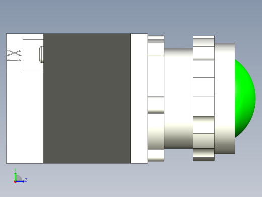 德力西电气LD11-25 绿 球形左视缩略图