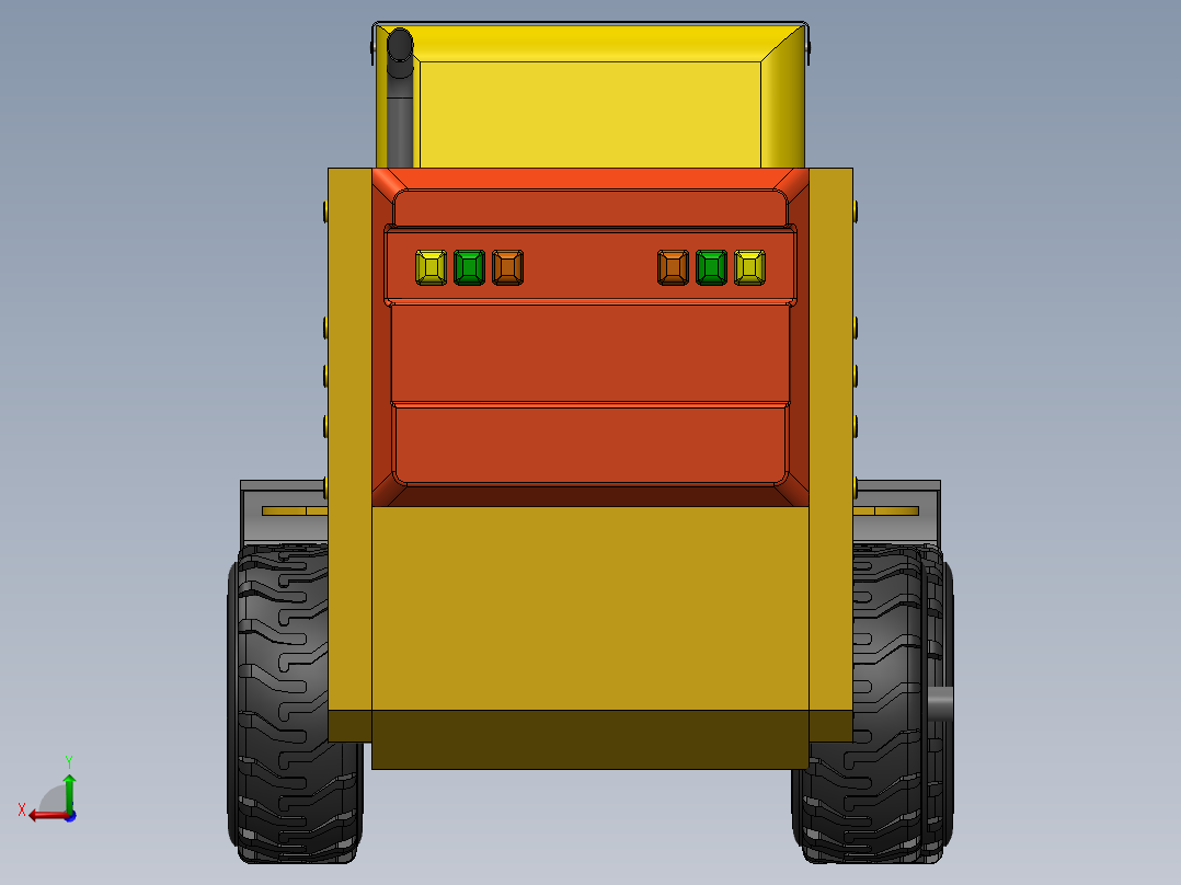 A3003802-山猫装载机后视图