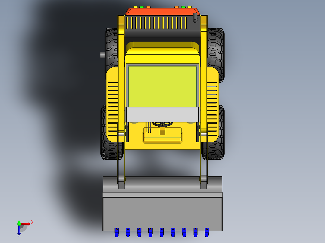 A3003802-山猫装载机俯视图