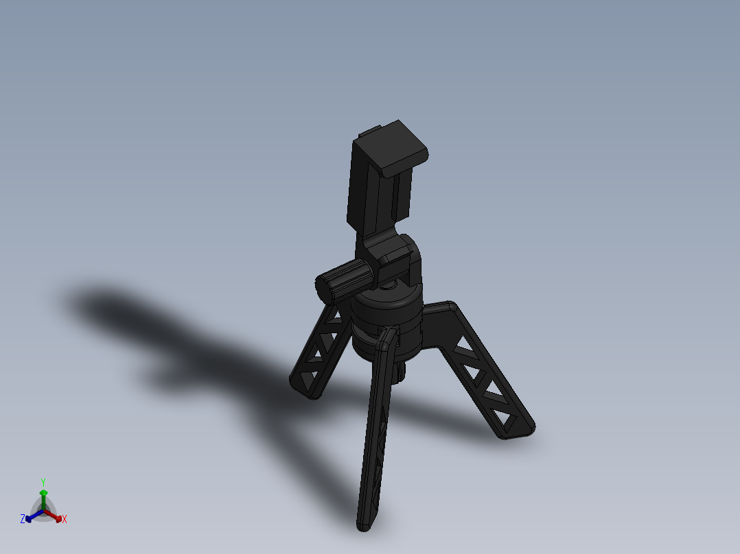 三脚架(43)正等轴测图