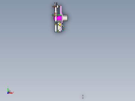 导热摸收放机构前视缩略图