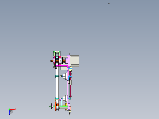 导热摸收放机构俯视缩略图