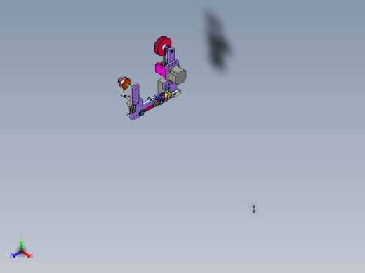 导热摸收放机构正等轴测缩略图