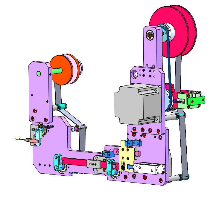 导热摸收放机构