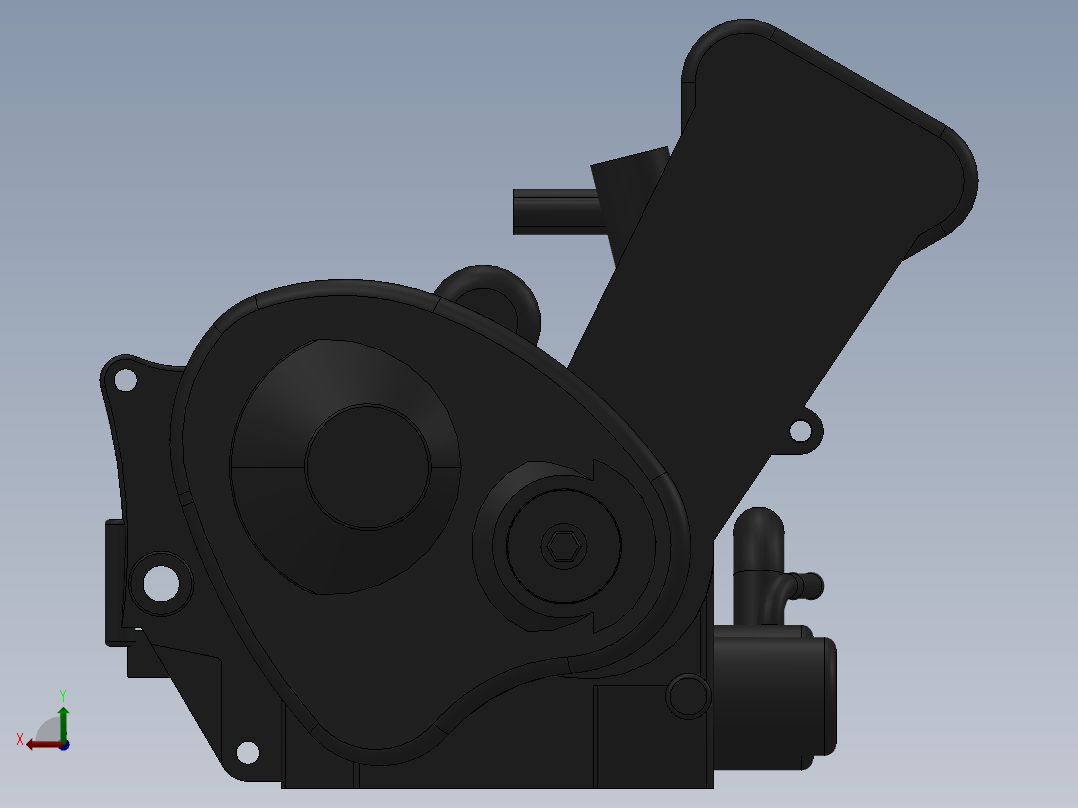 本田发动机后视图