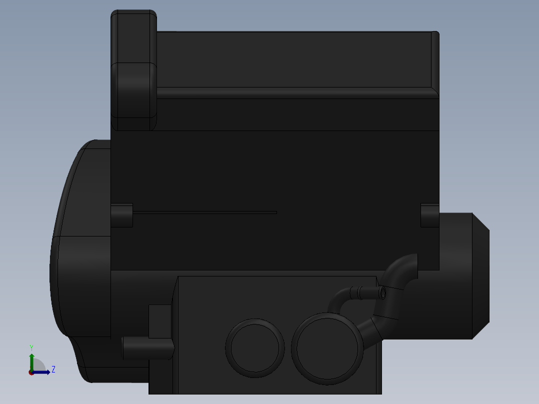 本田发动机左视图
