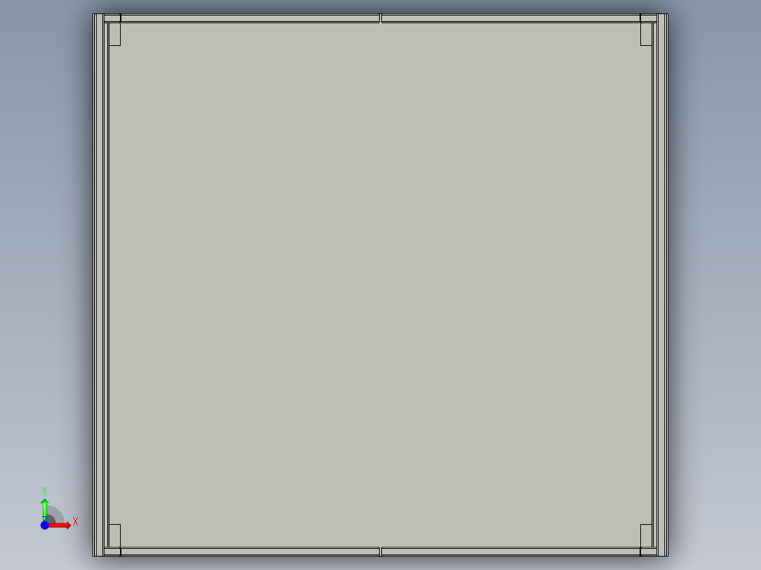 两叉固定机前视图
