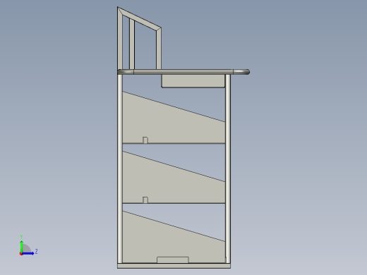 供电检修工具专用手推车左视缩略图