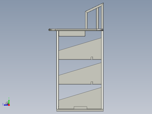 供电检修工具专用手推车右视缩略图
