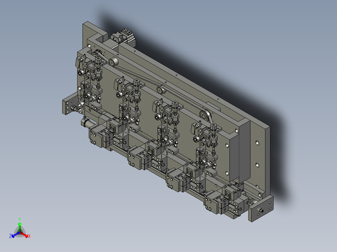 线管柔性穿线装置主视图