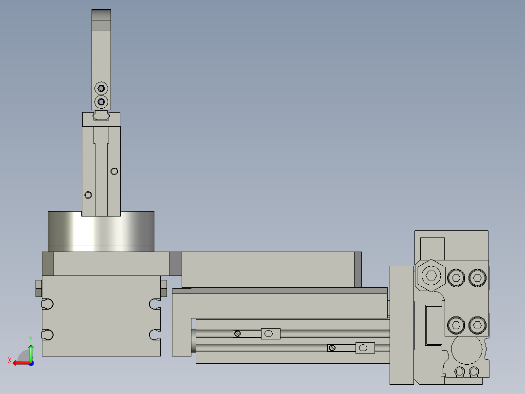 翻转213机构后视图