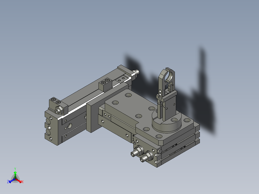 翻转213机构正等轴测图