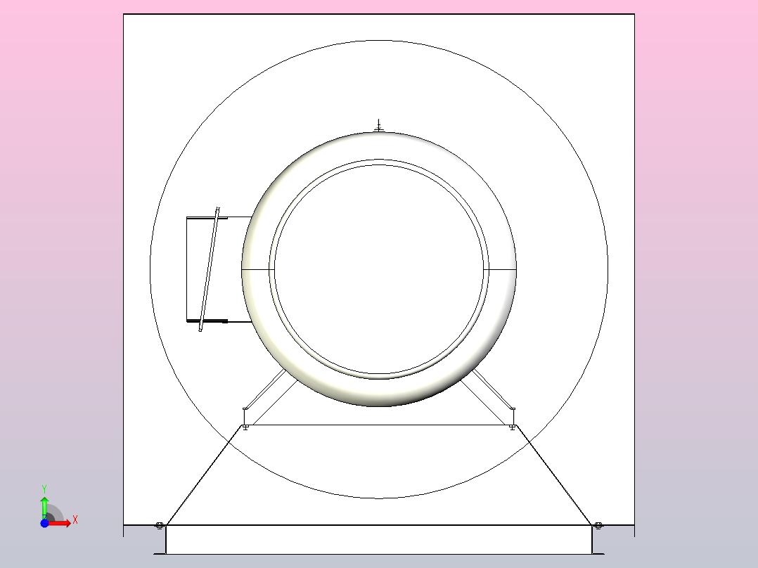 SYWB系列离心风机[SYPB1400]前视图
