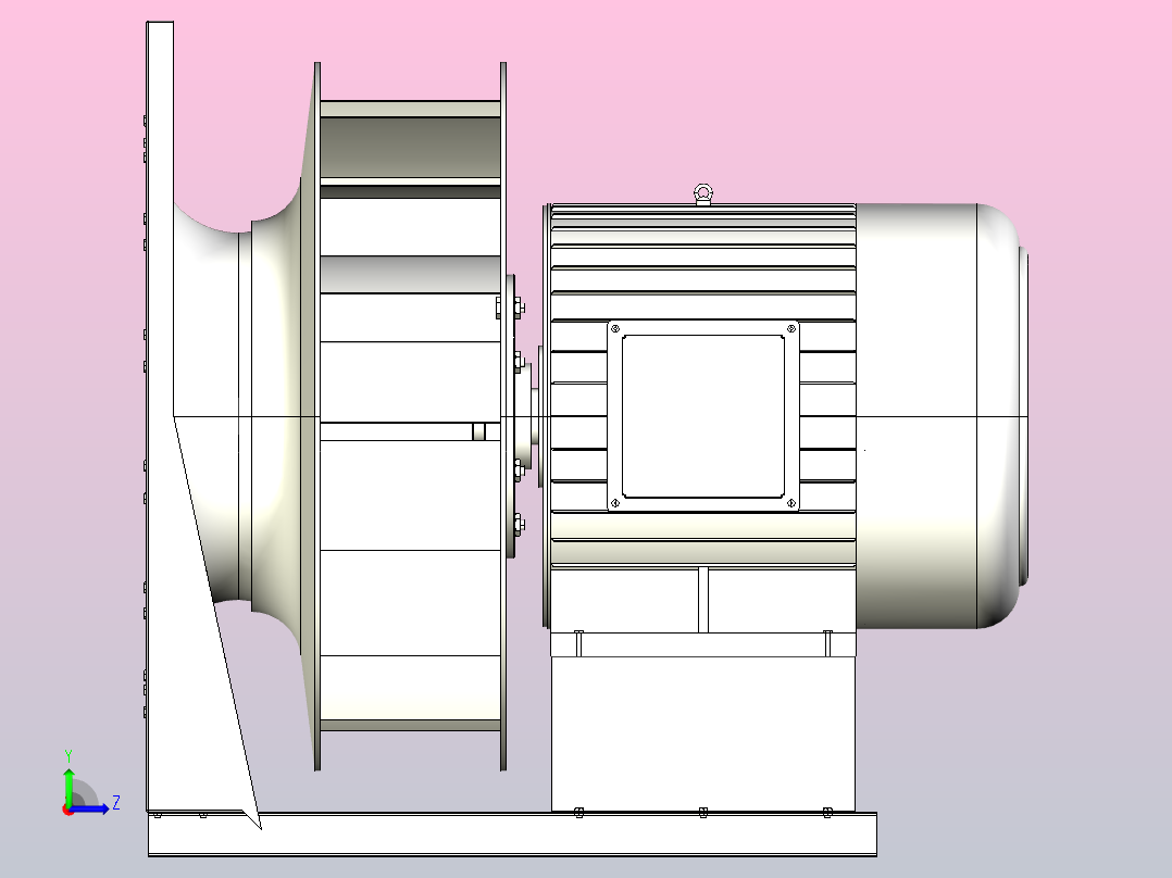 SYWB系列离心风机[SYPB1400]左视图