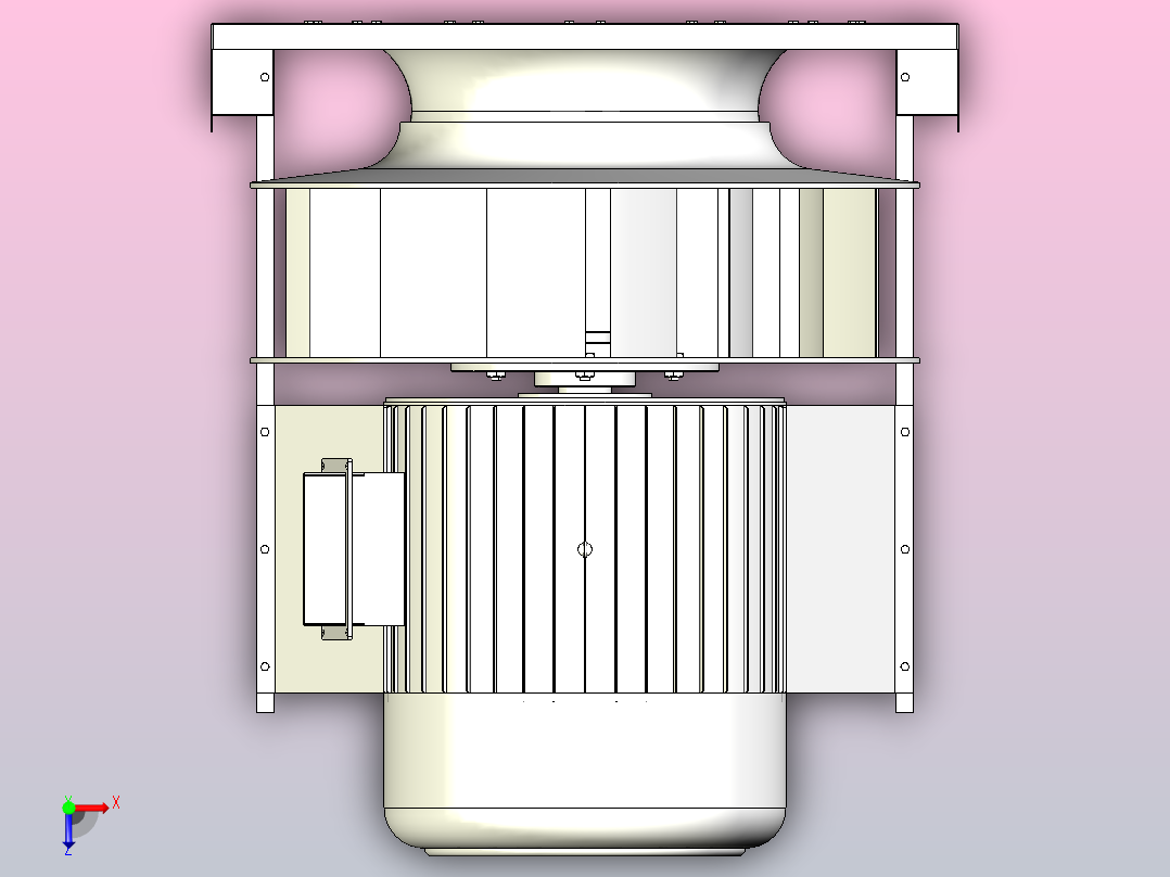 SYWB系列离心风机[SYPB1400]俯视图