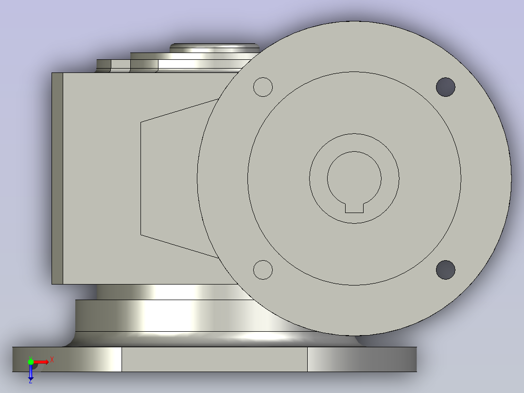 减速机W63俯视图