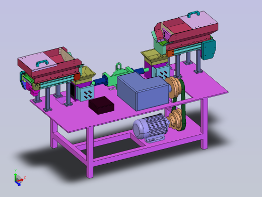 双工位萝卜切丁机 step格式