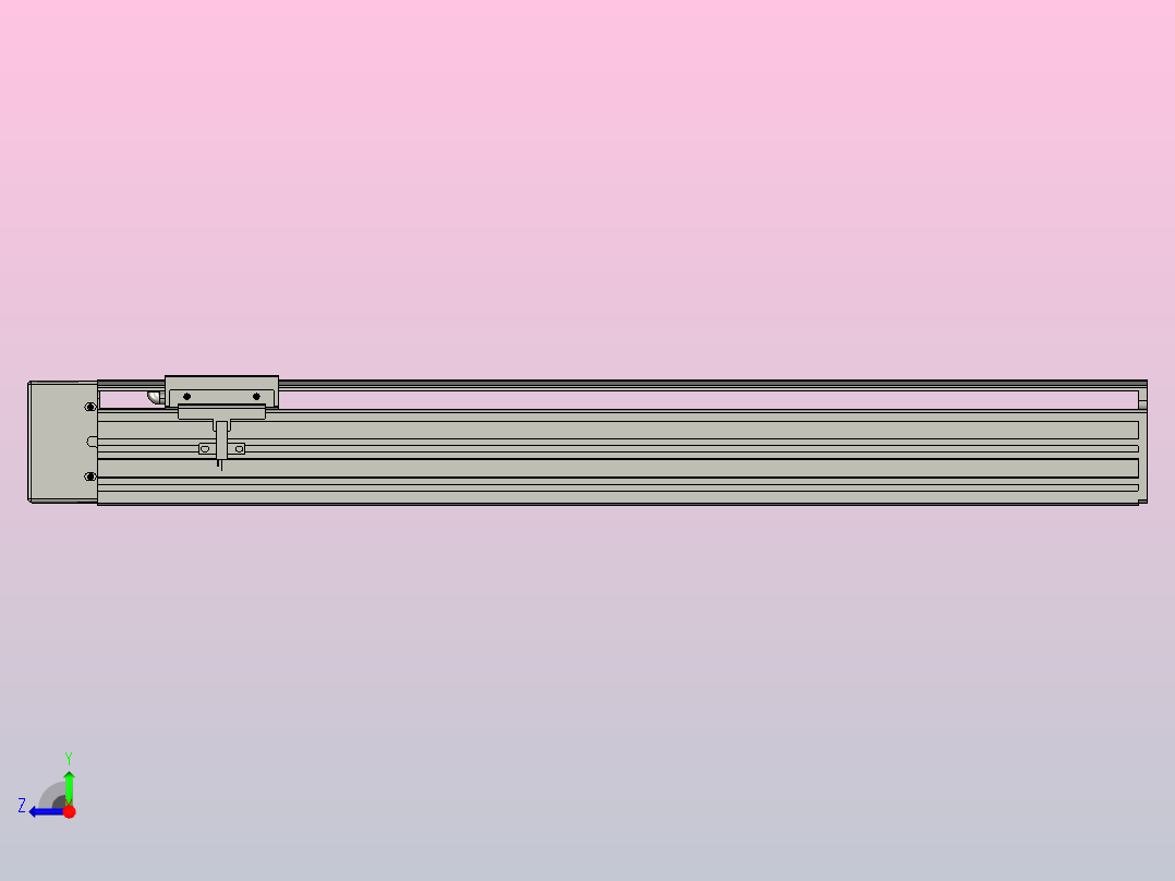日规模组半封闭丝杆TPA-HNR-65S-1610C-L450-ML-Y-P10-N3右视图
