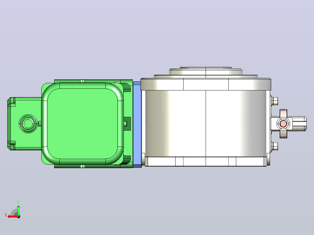 ER-RU110DA英锐凸轮分割器全套3D图档后视图