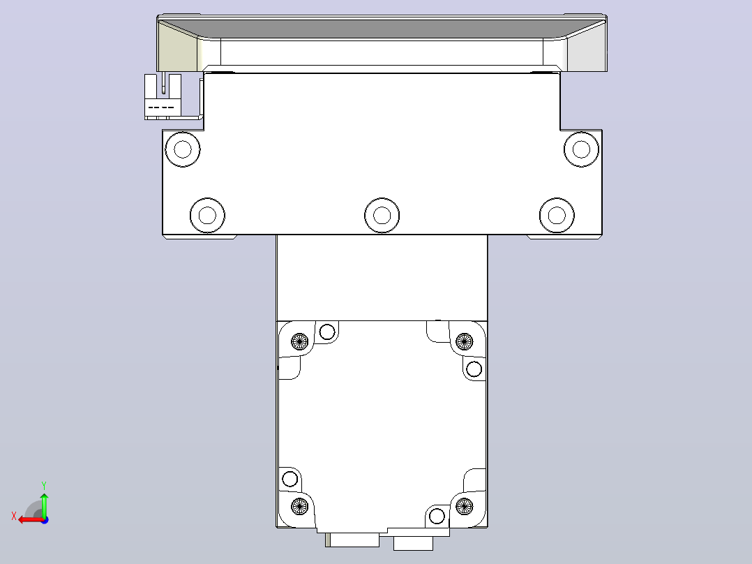 滚珠丝杠直线轴内置导轨TPA-GCR-170-2510C-L800-MP-M75-N3后视图