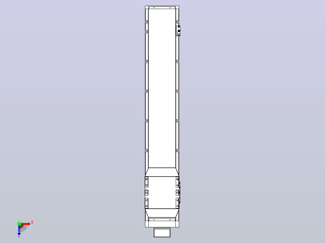 滚珠丝杠直线轴内置导轨TPA-GCR-170-2510C-L800-MP-M75-N3俯视图