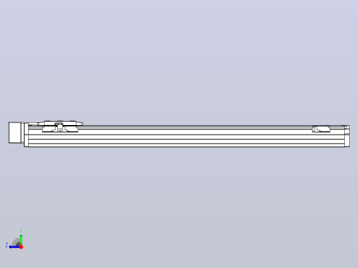 滚珠丝杠直线轴内置导轨TPA-GCR-80-1610C-L750-MR-M40-N3右视缩略图