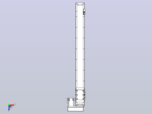 滚珠丝杠直线轴内置导轨TPA-GCR-80-1610C-L750-MR-M40-N3俯视缩略图
