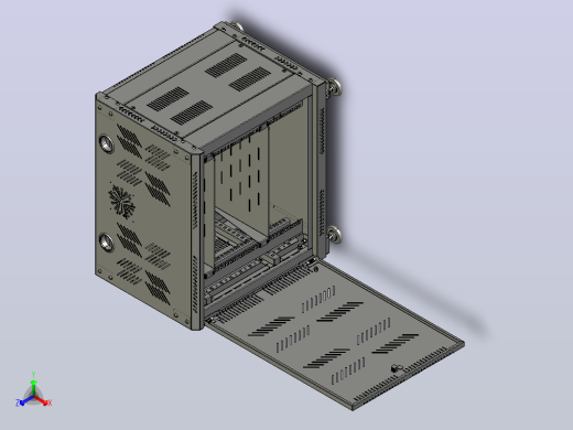 网络柜PC-Rack06-P0044[网络柜PC-Rack06-P0044]正等轴测缩略图