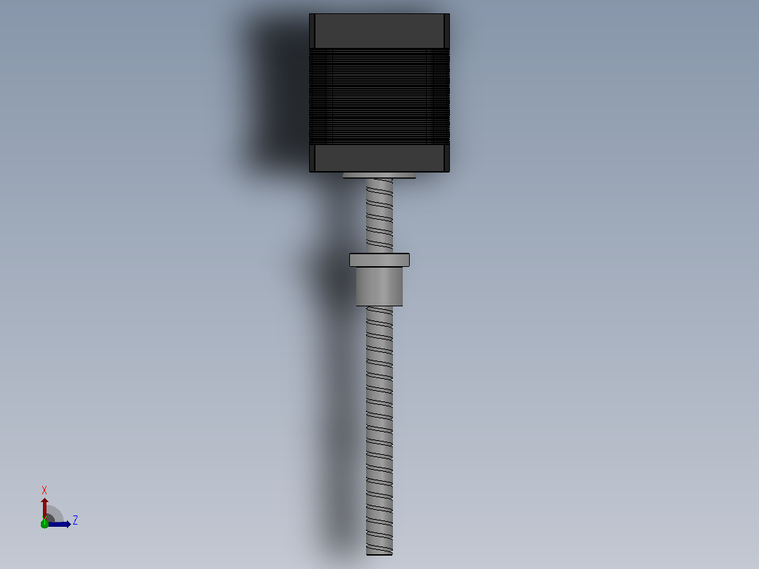 17HS-G外驱滚珠丝杠直线步进电机[17HS5005-100G84]俯视图