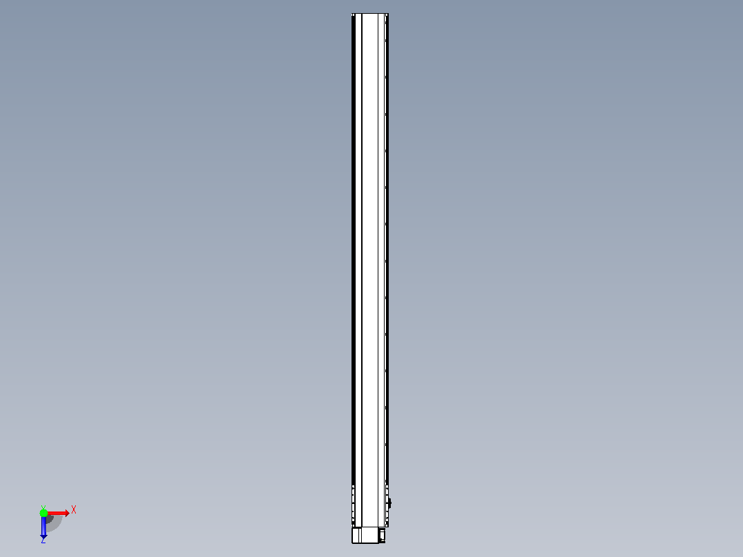 皮带直线轴半封闭可选导轨TPA-HNB-202D-140-L2450-LP-C-P75-N3俯视图