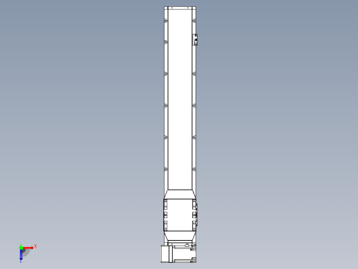 机器人皮带驱动直线轴TPA-GCB-150-P80-L800-LU-M75-N3俯视缩略图