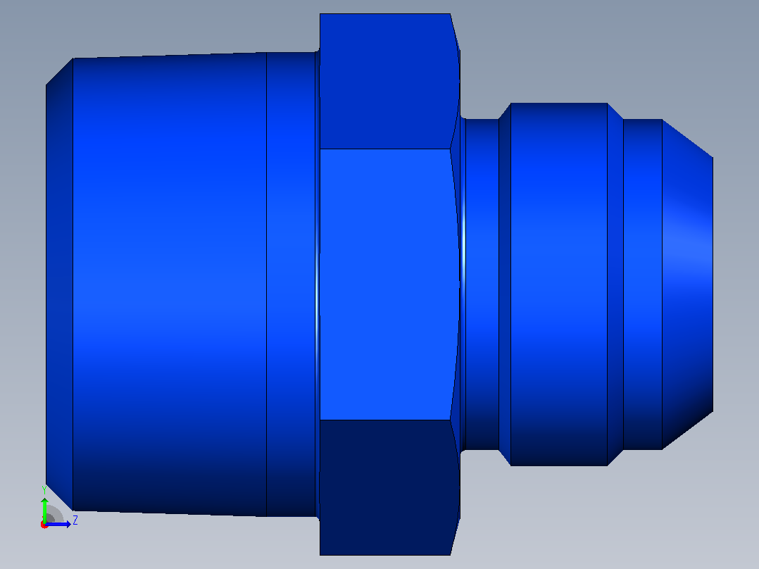 16 20 ftx s硬管接头左视图