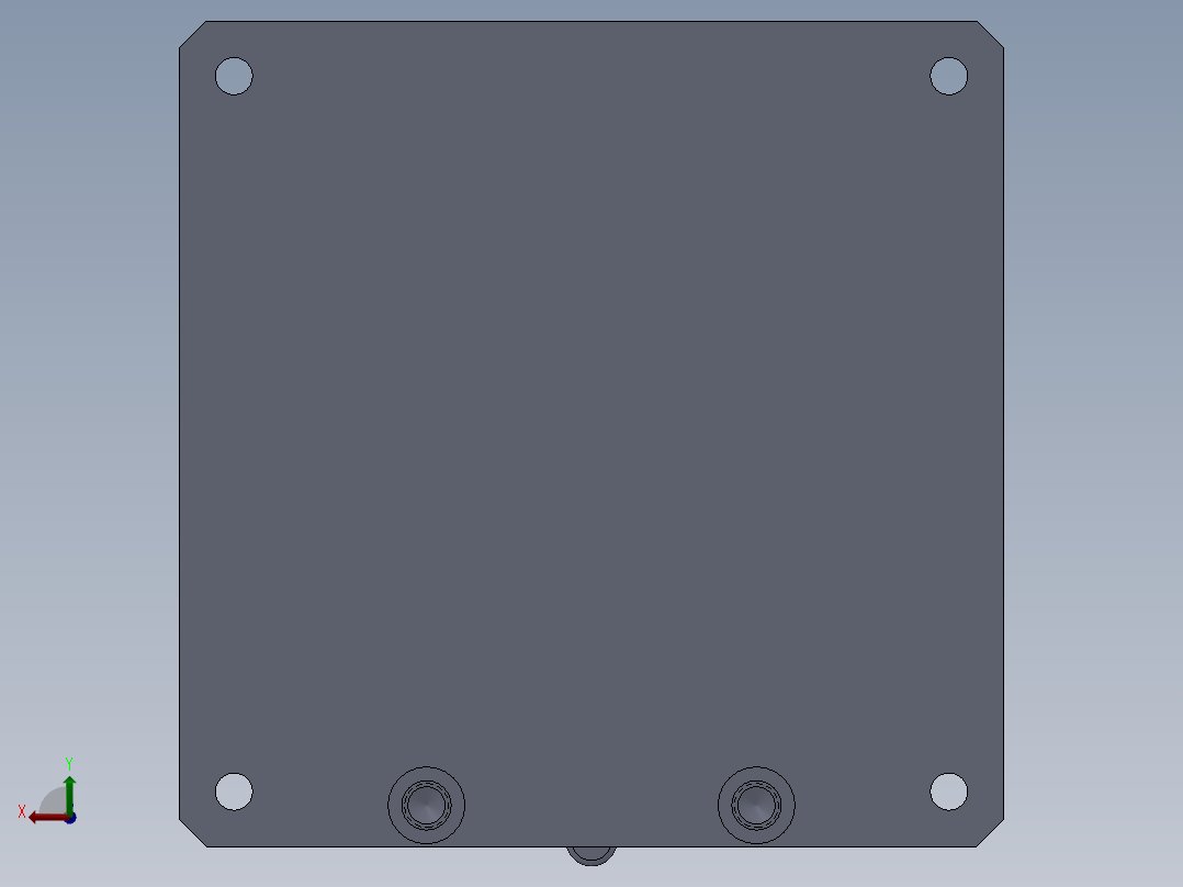 喷气管总成封9压盖工装x后视图