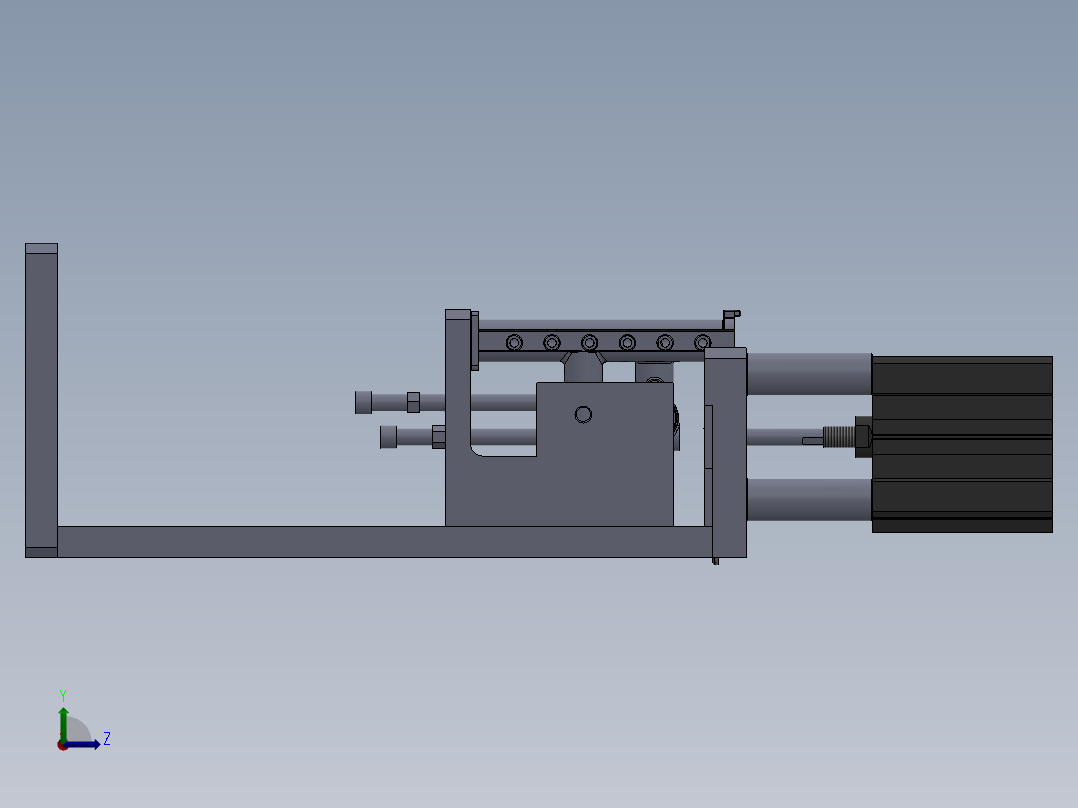 喷气管总成封9压盖工装x左视图