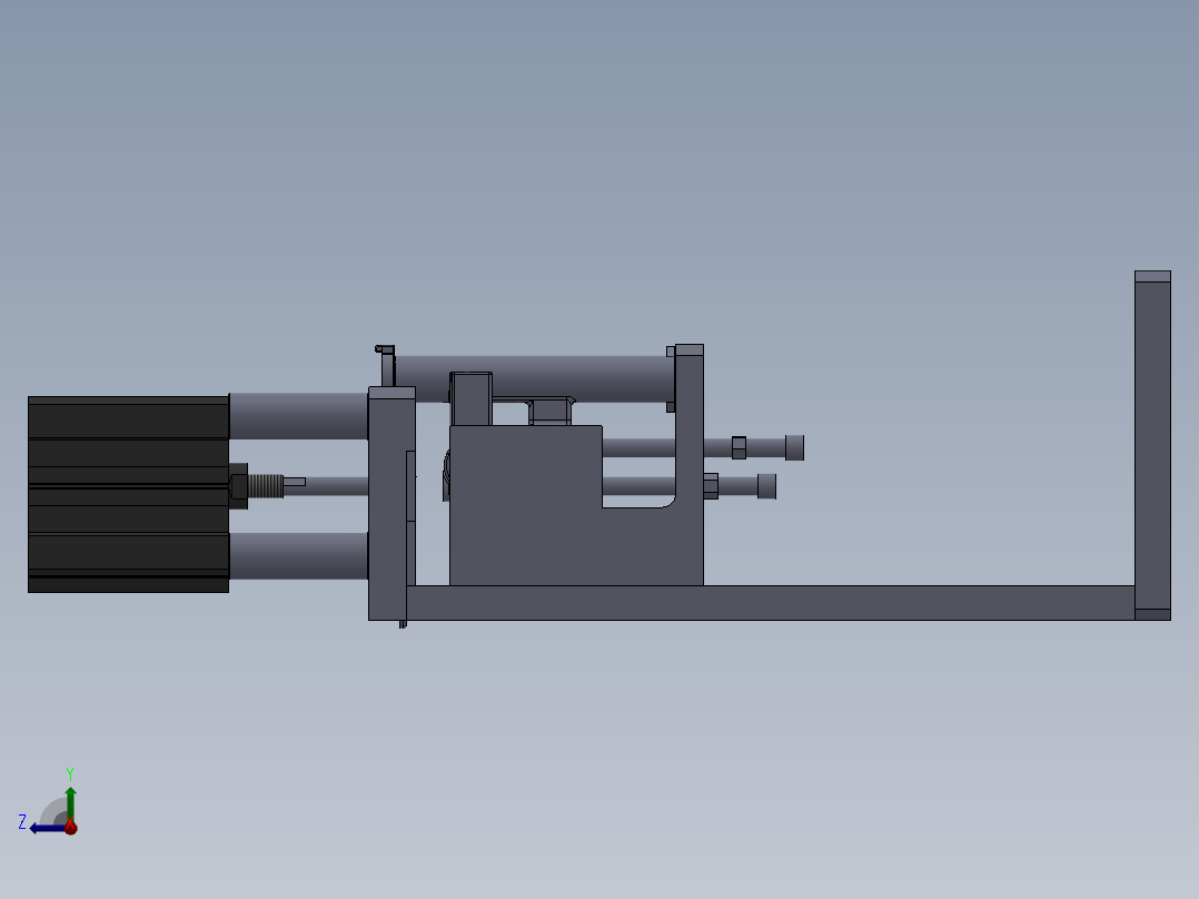 喷气管总成封9压盖工装x右视图