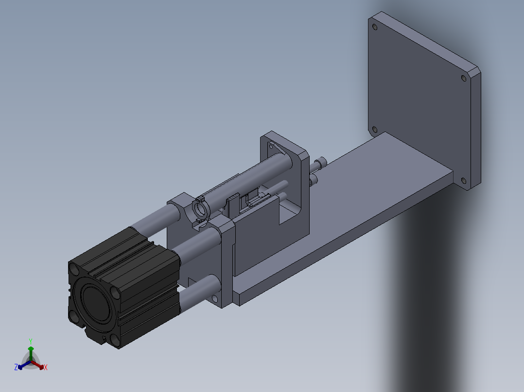 喷气管总成封9压盖工装x正等轴测图