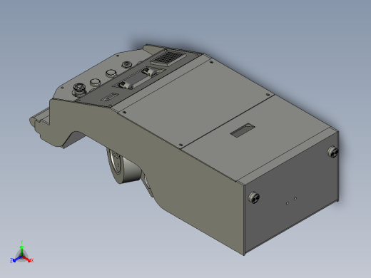 一款磁导航AGV小车简易结构