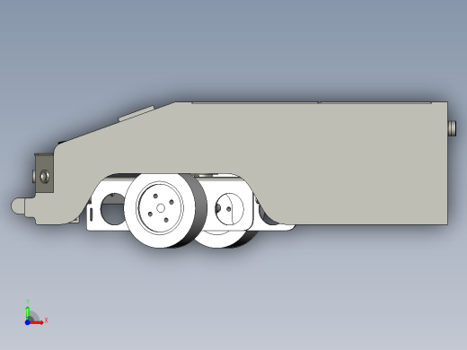 一款磁导航AGV小车简易结构前视缩略图