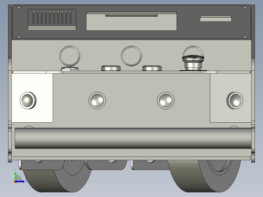 一款磁导航AGV小车简易结构左视缩略图