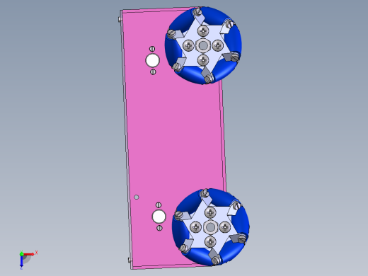 麦克纳姆轮（全向轮）四驱agv小车底盘sw15可编辑俯视缩略图