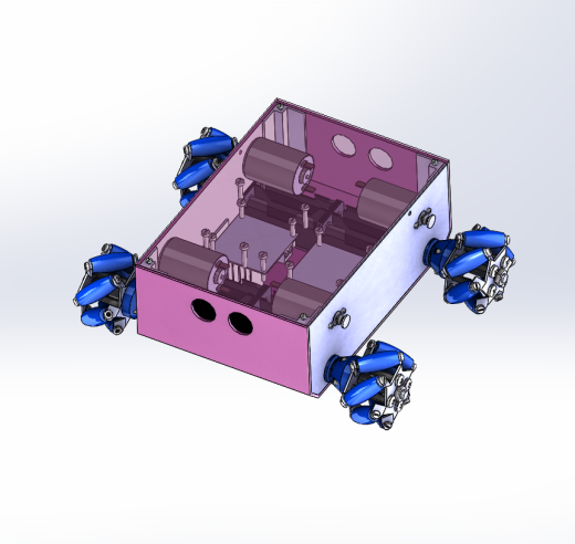 麦克纳姆轮（全向轮）四驱agv小车底盘sw15可编辑缩略图