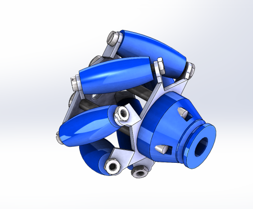 麦克纳姆轮（全向轮）四驱agv小车底盘sw15可编辑缩略图