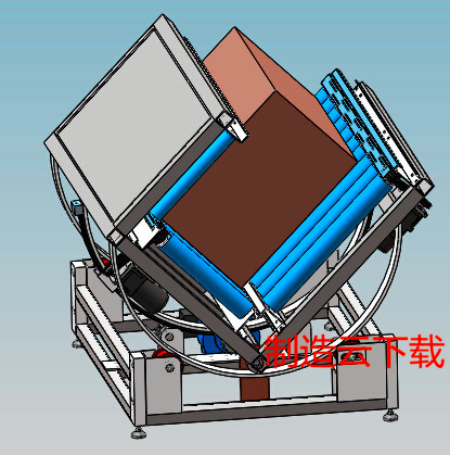 送输线翻转机、L型翻转机构3D模型
