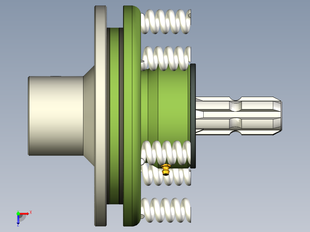 单项离合器俯视图