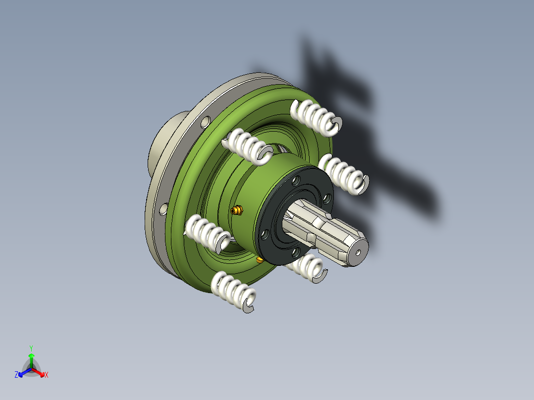 单项离合器正等轴测图