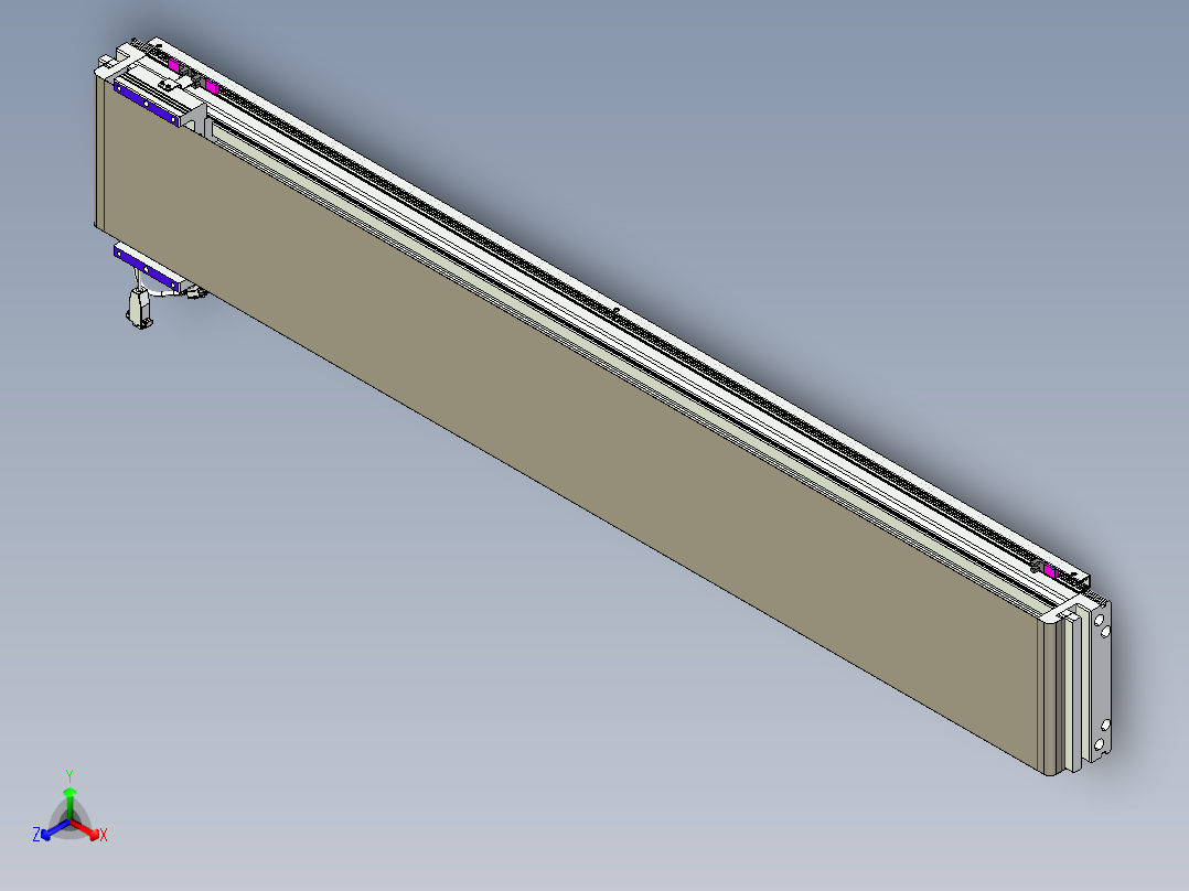 威洛博VL系列直线电机模组-VL22H1-S1400正等轴测图